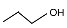 propanol-skelettstrukturformel