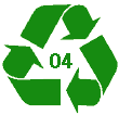 Recyclingsymbol für PE-LD PE